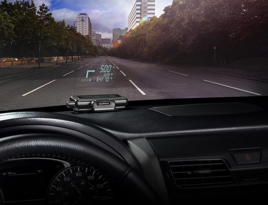 The new Garmin HUD. The new Garmin HUD.